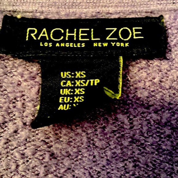 Rachel Zoe Soft Boucle Cardigan Purple Cocoon Cardigan Measures 22” P2P 26.5” L - Picture 3 of 8